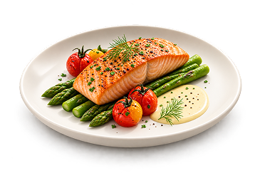 Salmon with asparagus
